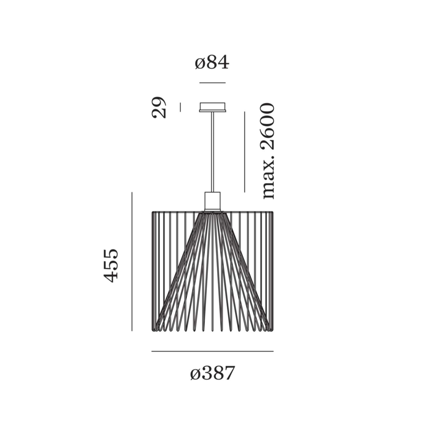 Wever and Ducré Wiro závěsné svítidlo