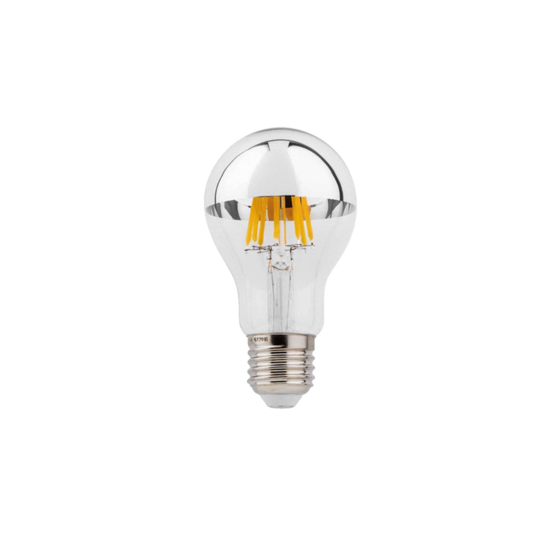 LED žárovka A60 E27 2700K 5.5W Stříbrná