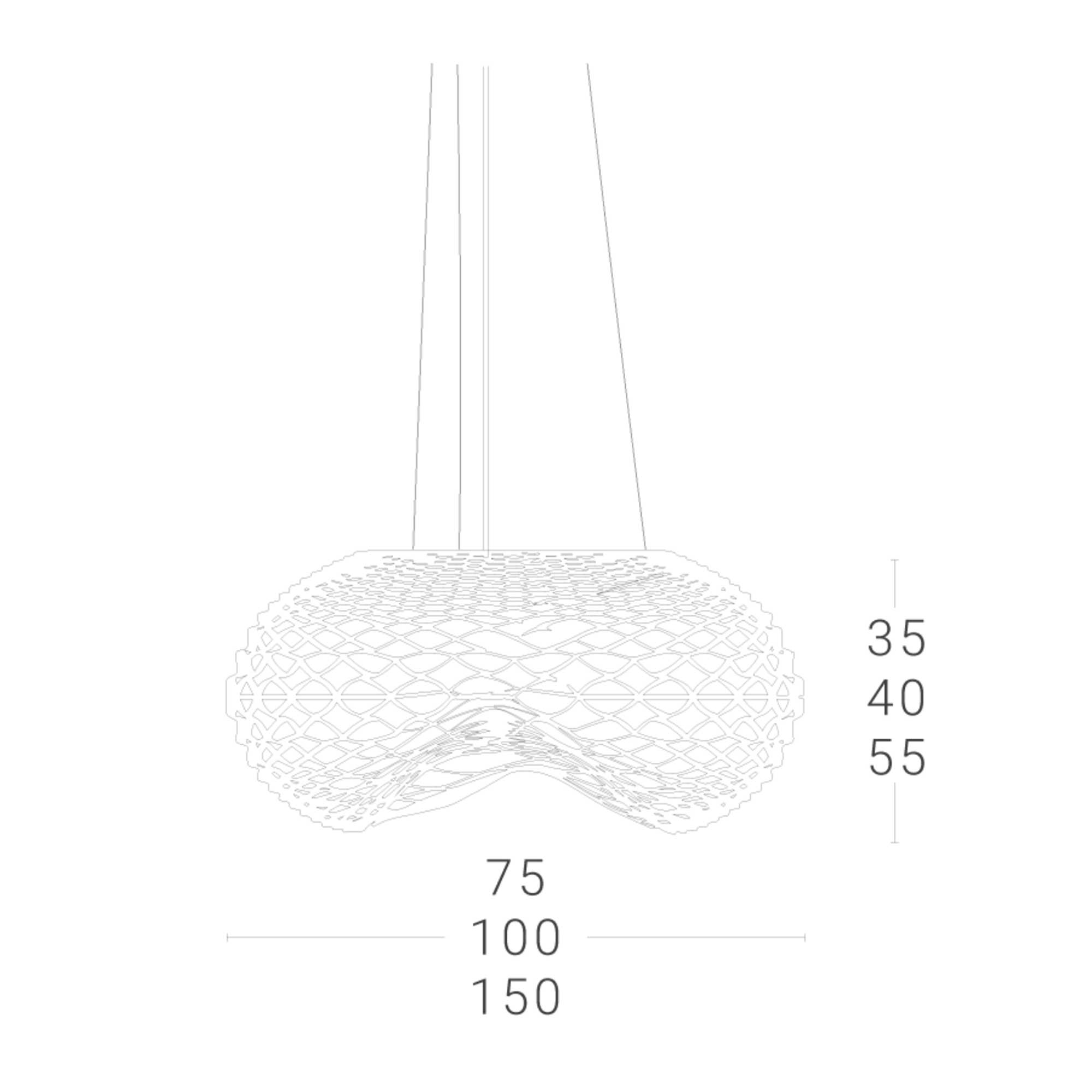 Zava Net Big E27 závěsné svítidlo