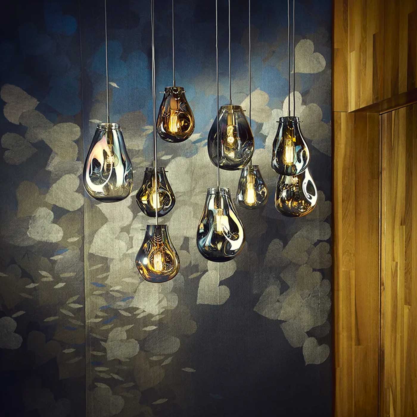 Bomma Soap E27 skleněné závěsné svítidlo velké