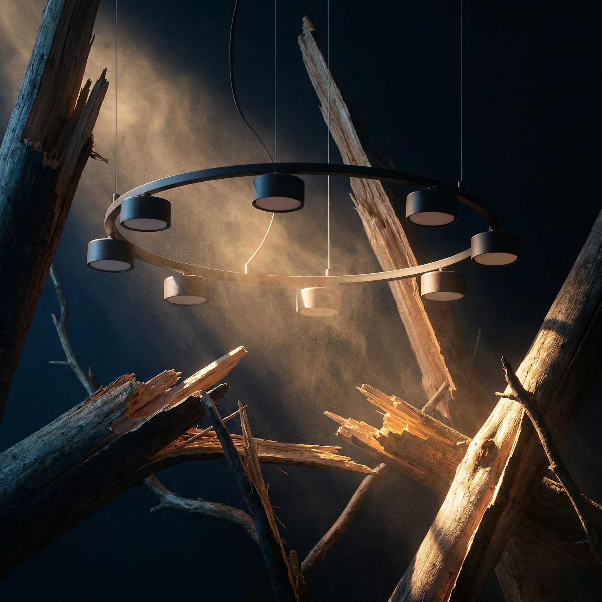 Okrągła oprawa wisząca Ideal lux Minor GX53