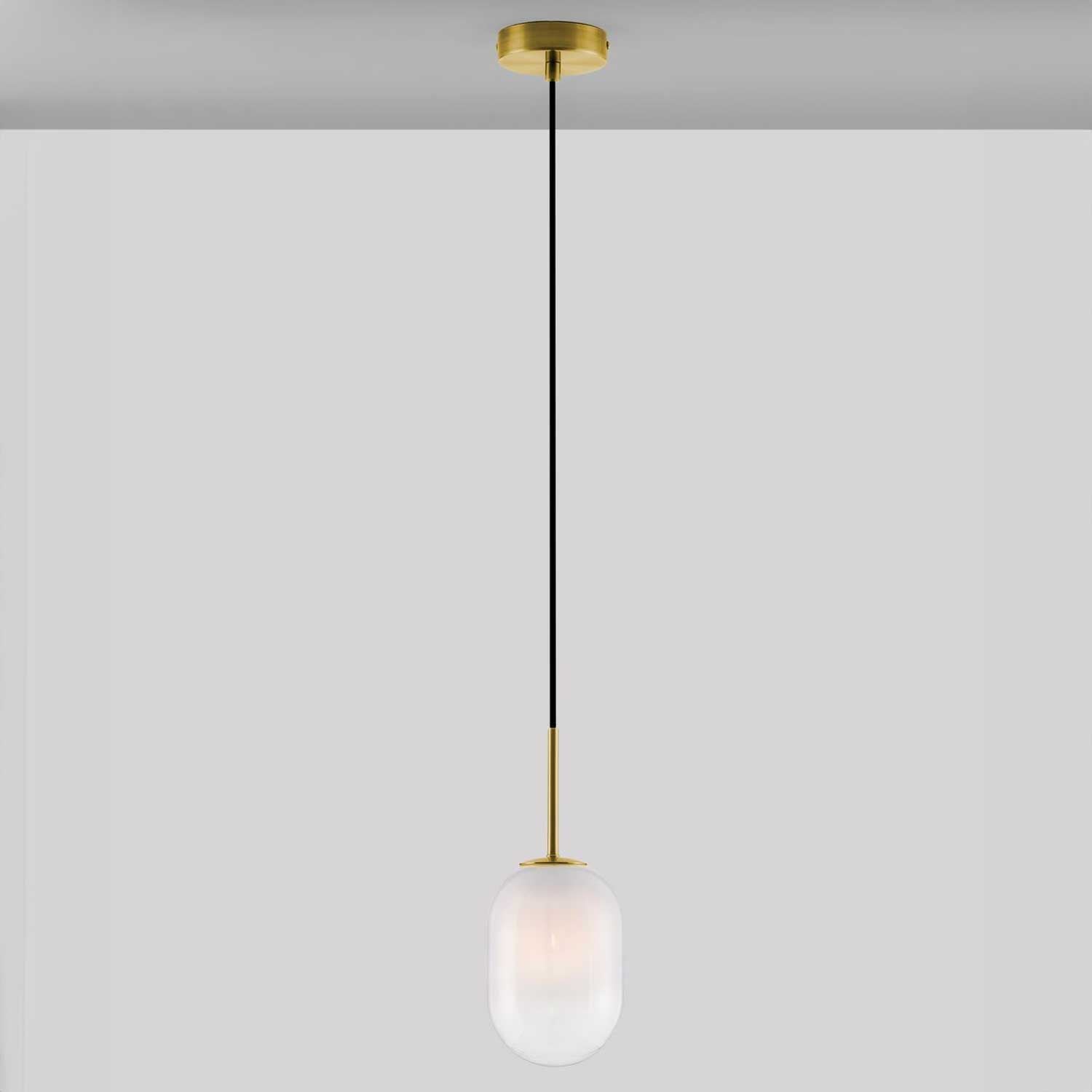 Nova Luce Chrysi G9 skleněné závěsné svítidlo zlaté