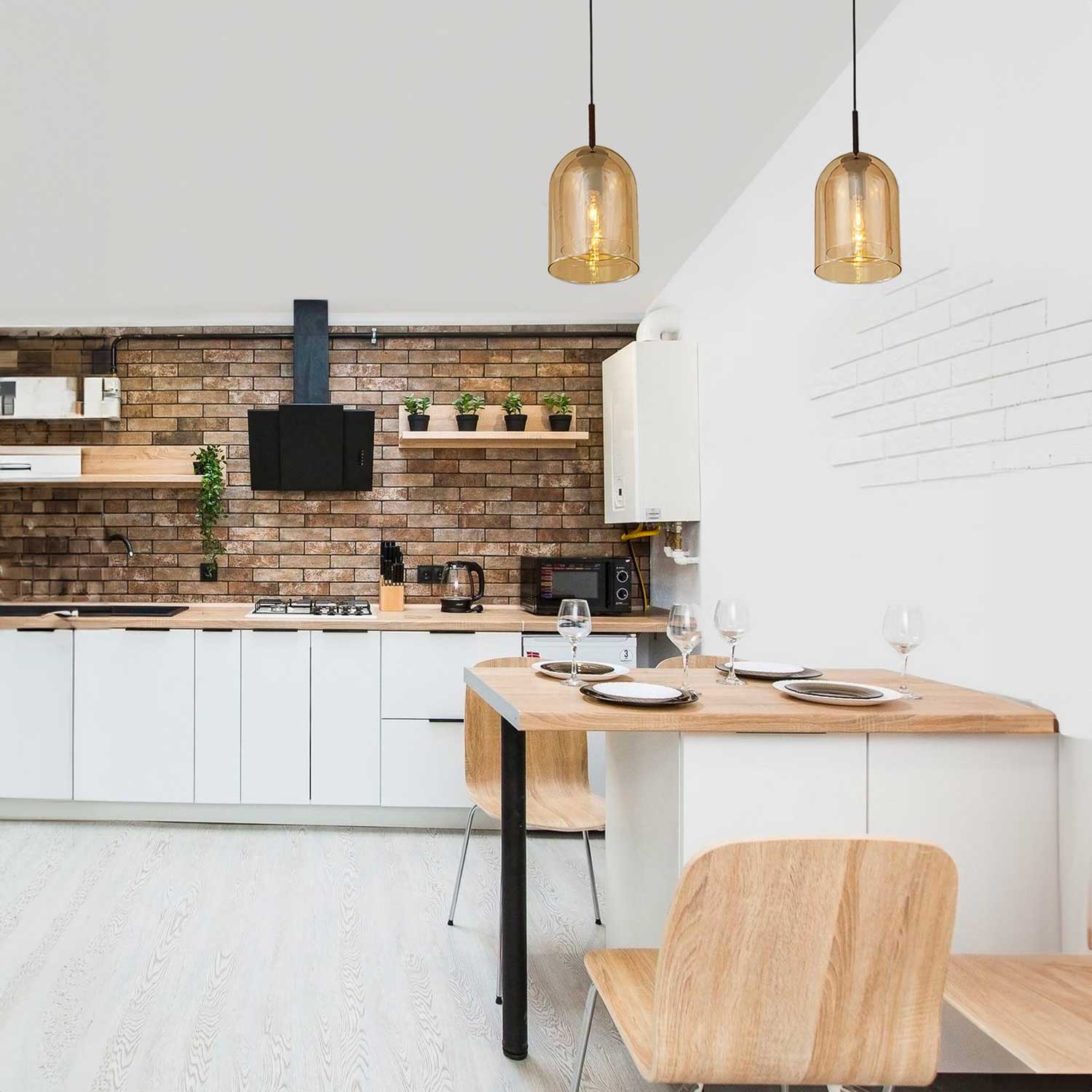 Nova Luce Velor single E27 skleněné závěsné svítidlo