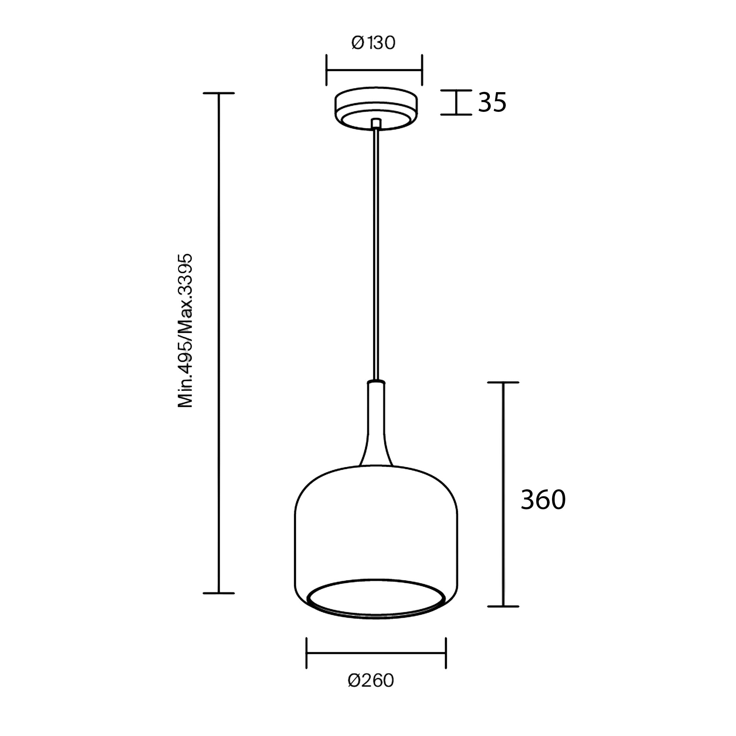 Lampa wisząca LED Maytoni Spirito