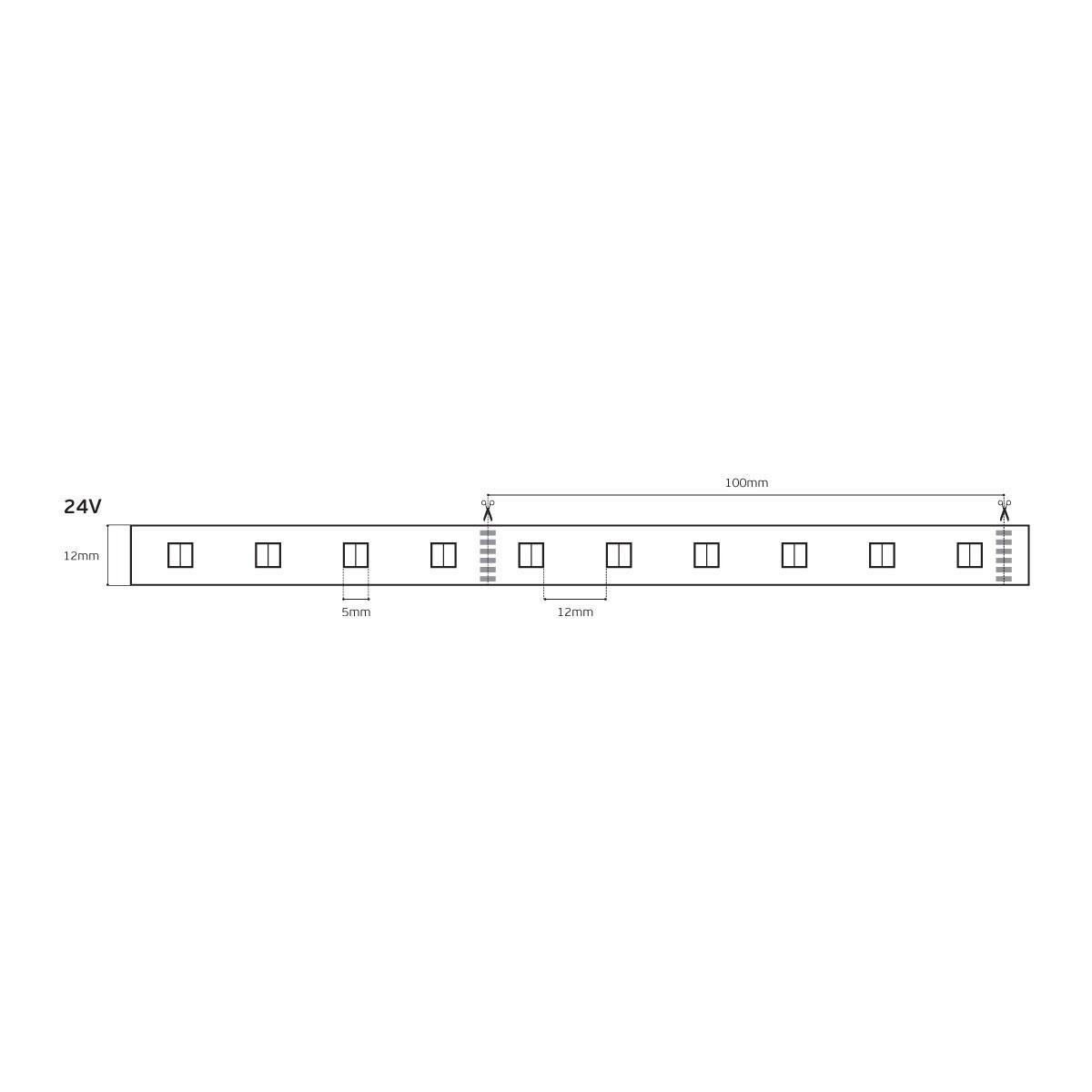 Taśma LED RGB+CCT 24 V 18 W/m CRI90 IP20 2400 K–6000 K (5 m)