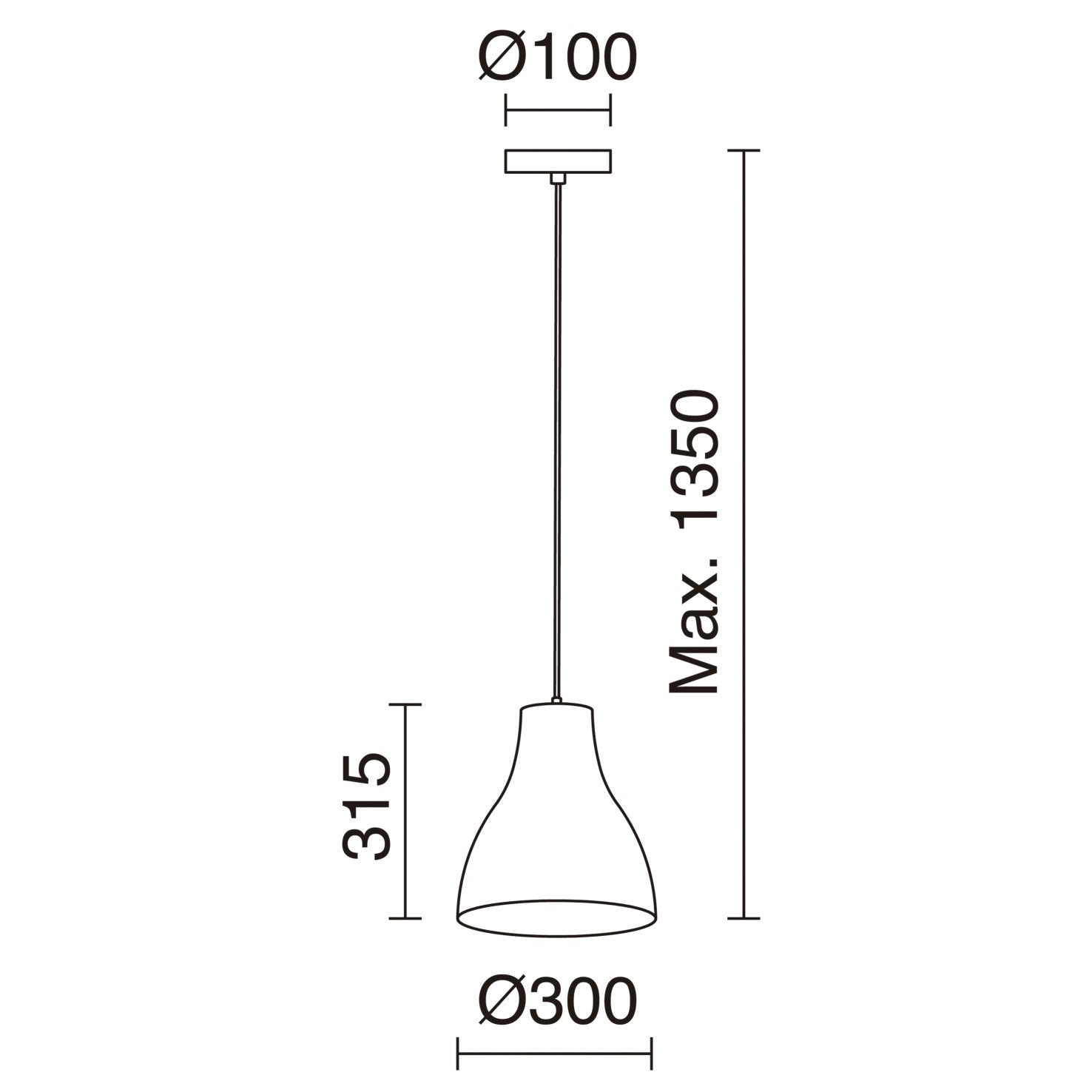 Exo Camila E27 závěsné svítidlo