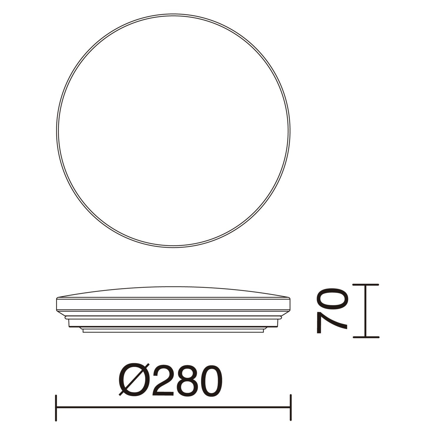 Indeluz Carme Rimless LED přisazené svítidlo