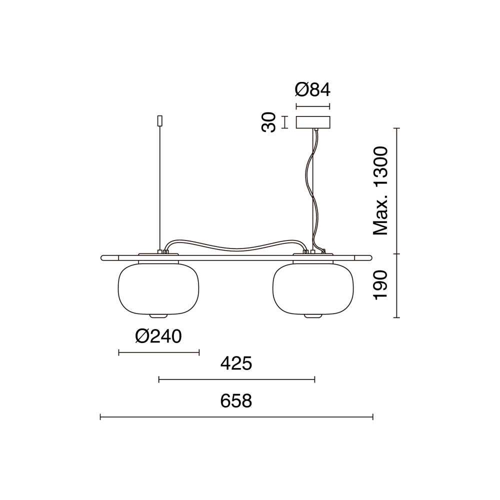 Exo KRISTA LED závěsné svítidlo šedé