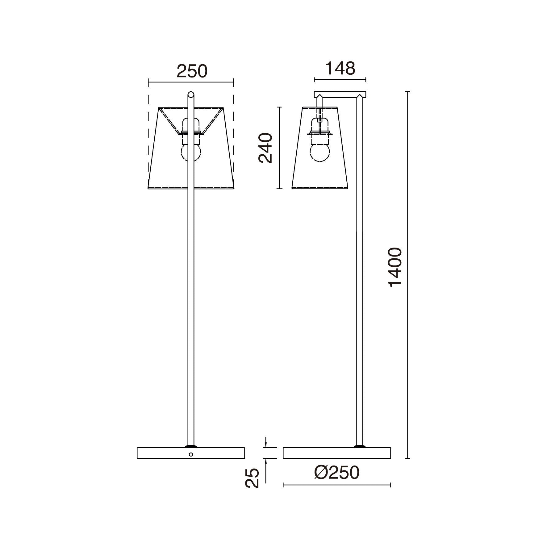 Exo Nemo F E27 stojací svítidlo béžové
