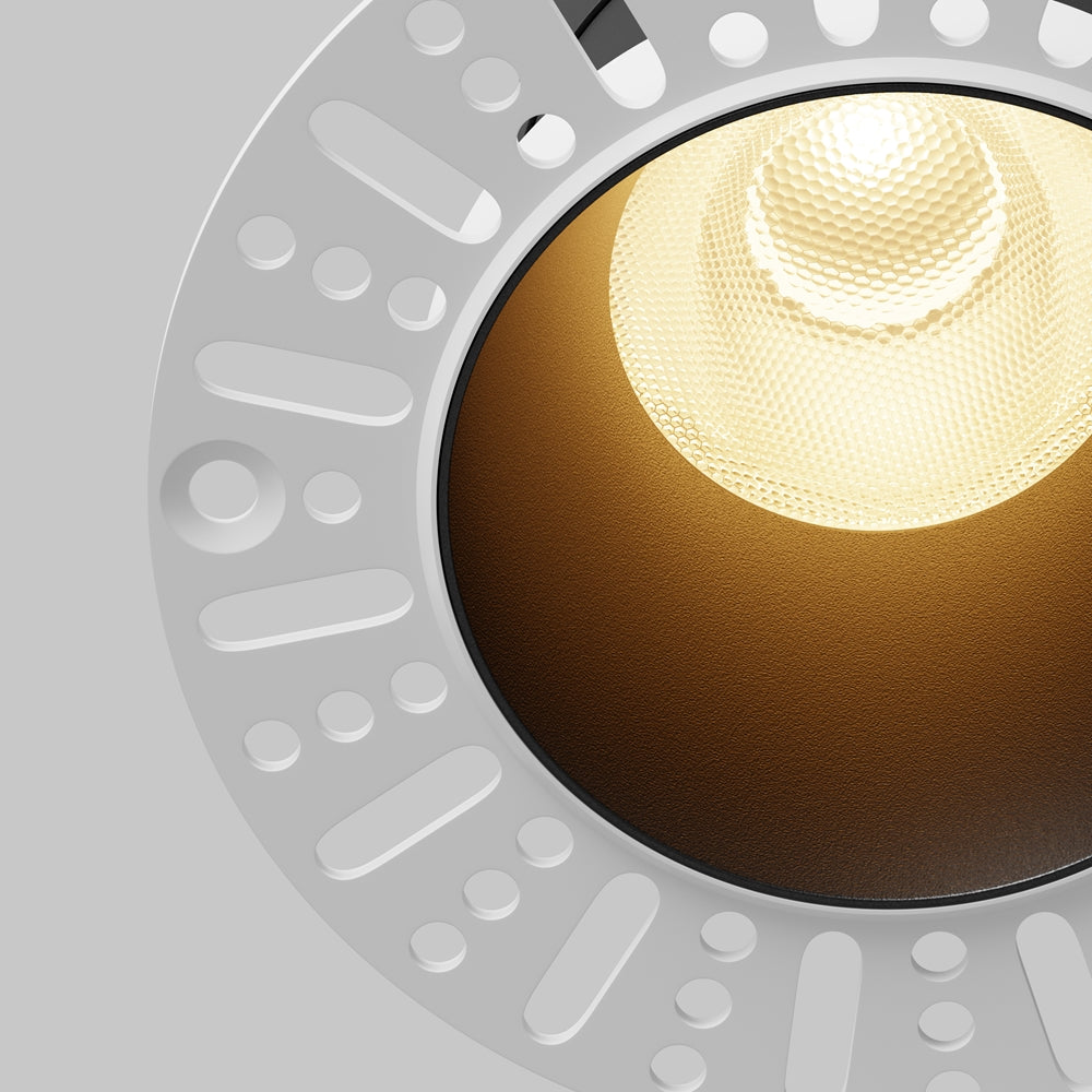 Maytoni downlight Dip LED 50° – wpuszczana oprawa okrągła w kolorze czarnym