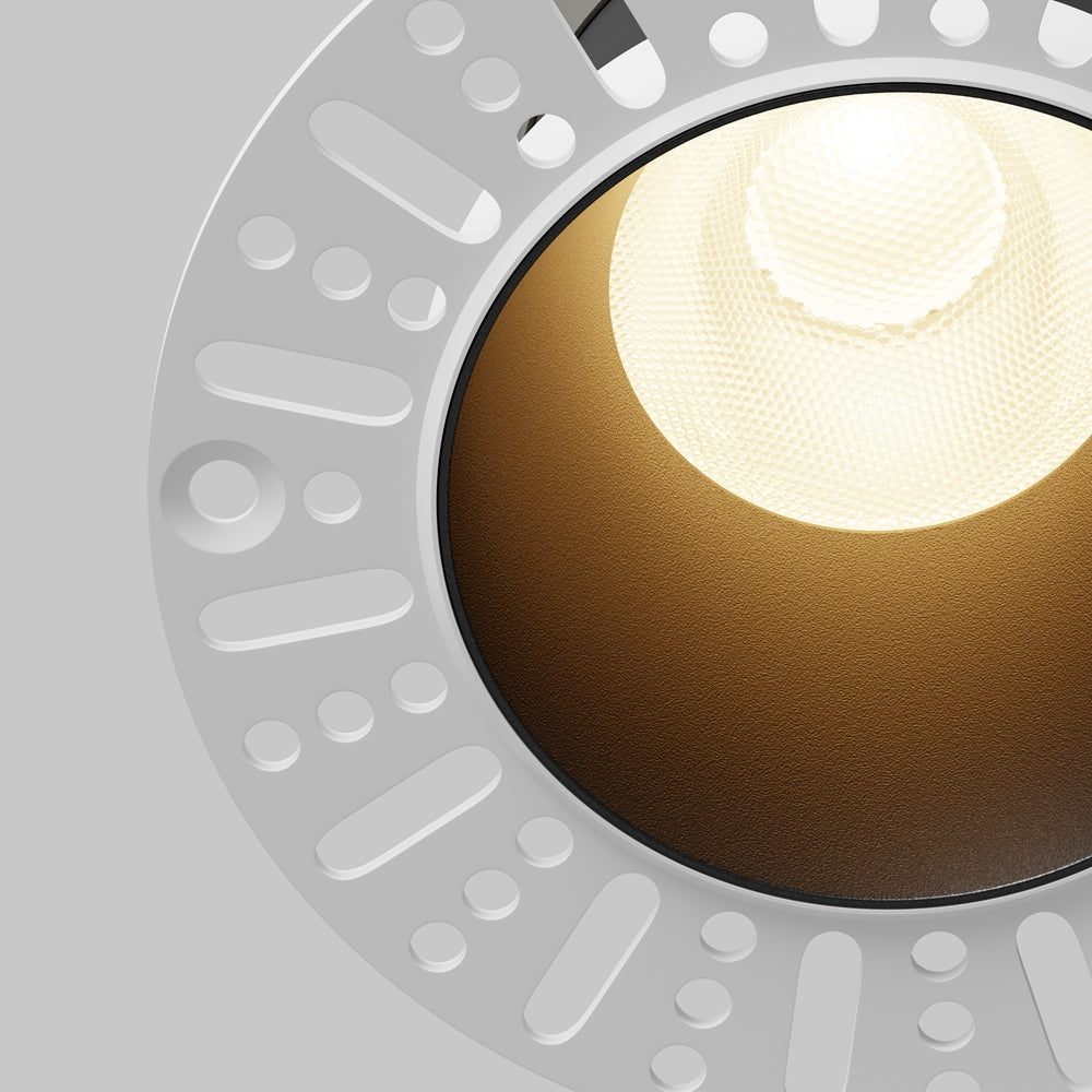 Maytoni downlight Dip LED 50° – wpuszczana oprawa okrągła w kolorze czarnym