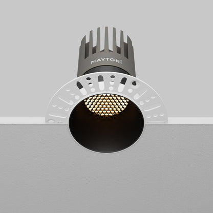 Maytoni downlight Dip LED 50° – wpuszczana oprawa okrągła w kolorze czarnym