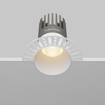 Maytoni downlight Dip LED 50° – wpuszczana oprawa okrągła w kolorze białym