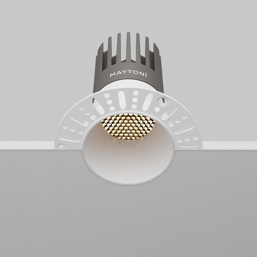 Maytoni downlight Dip LED 50° – wpuszczana oprawa okrągła w kolorze białym