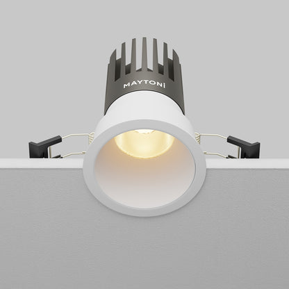 Maytoni downlight Dip LED 50° – wpuszczana oprawa okrągła w kolorze białym