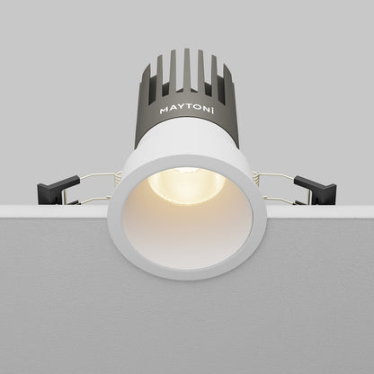 Maytoni downlight Dip LED 50° – wpuszczana oprawa okrągła w kolorze białym