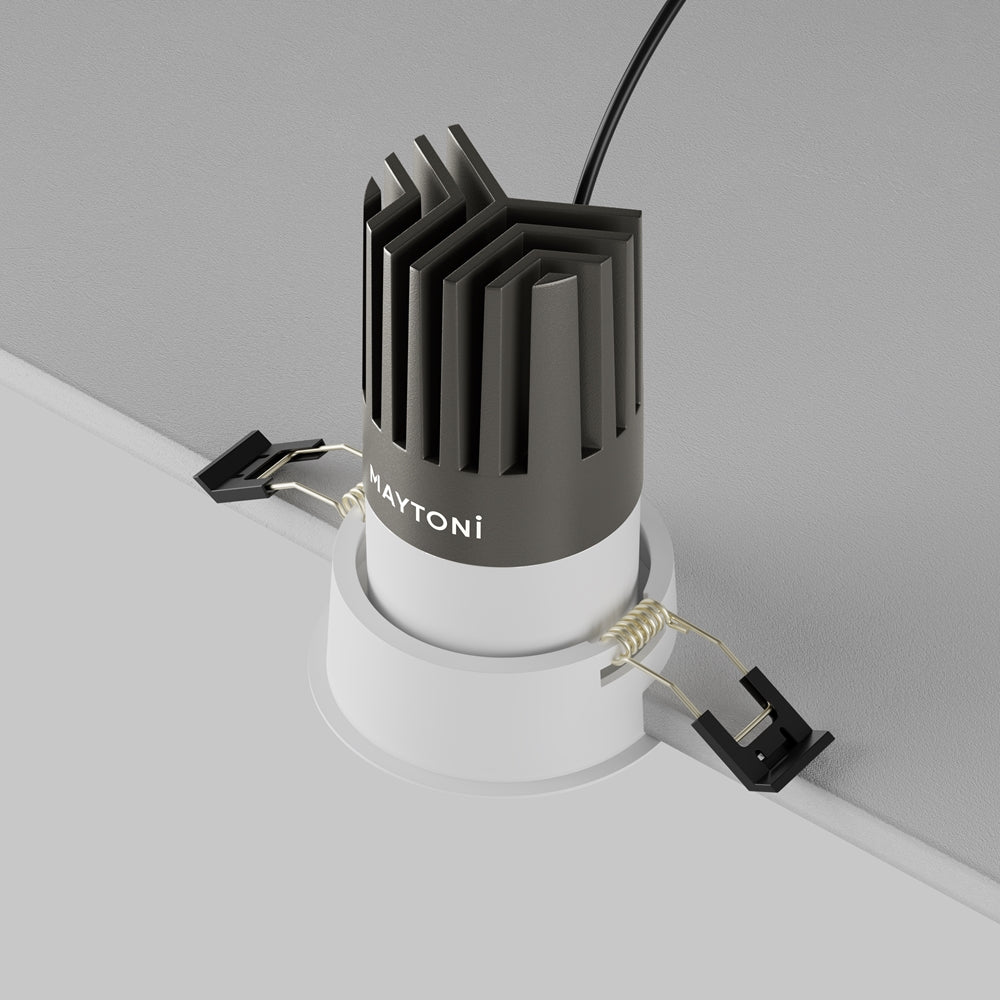 Maytoni downlight Dip LED 50° – wpuszczana oprawa okrągła w kolorze białym