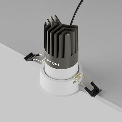 Maytoni downlight Dip LED 50° – wpuszczana oprawa okrągła w kolorze białym