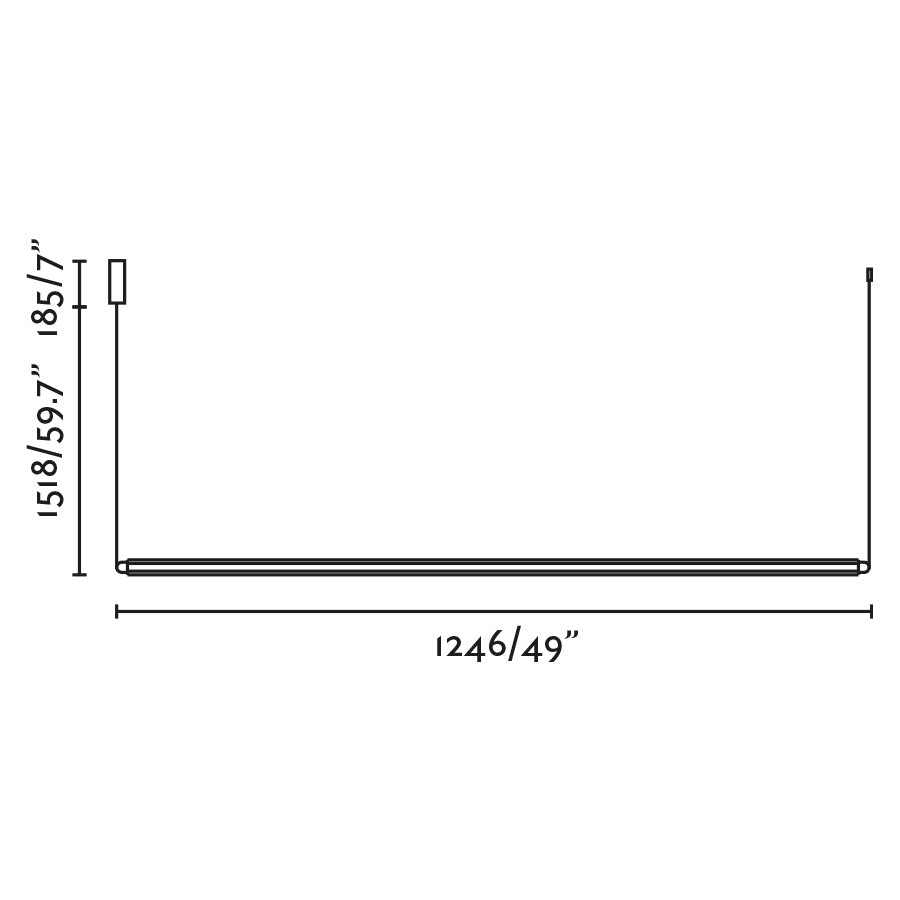 Faro Lumina LED 1L závěsné svítidlo horizontální
