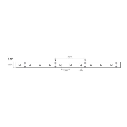 Taśma LED 12 V CRI80 IP55 2700 K (5 m)