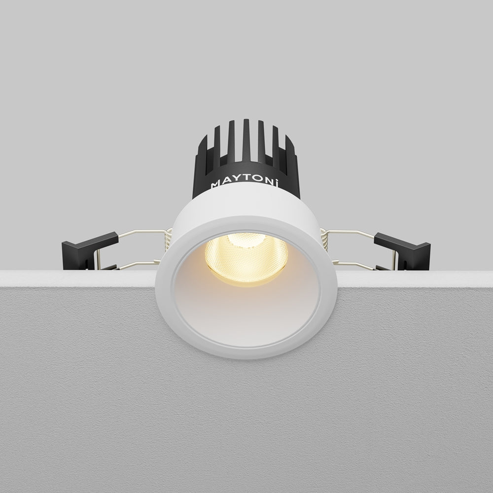 Maytoni downlight Dip LED 50° – wpuszczana oprawa okrągła w kolorze białym