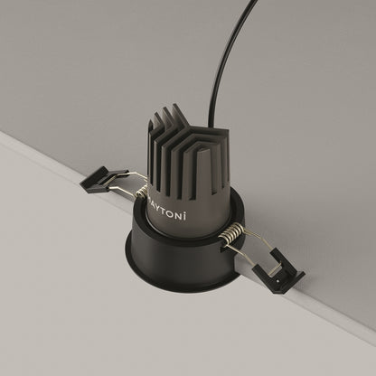 Maytoni downlight Dip LED 50° – wpuszczana oprawa okrągła w kolorze czarnym