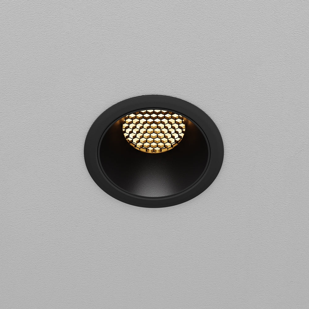 Maytoni downlight Dip LED 50° – wpuszczana oprawa okrągła w kolorze czarnym