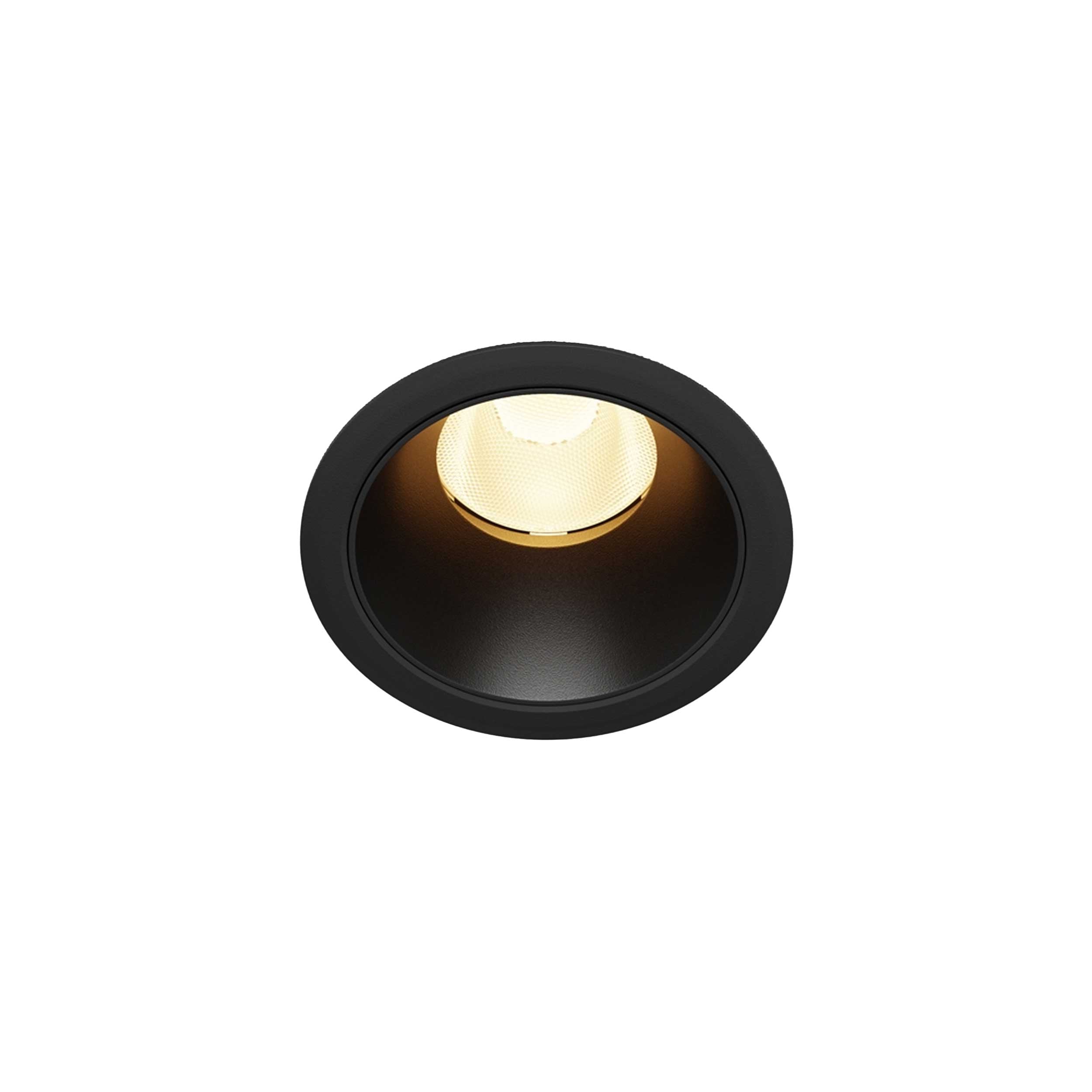 Maytoni downlight Dip LED 50° – wpuszczana oprawa okrągła w kolorze czarnym
