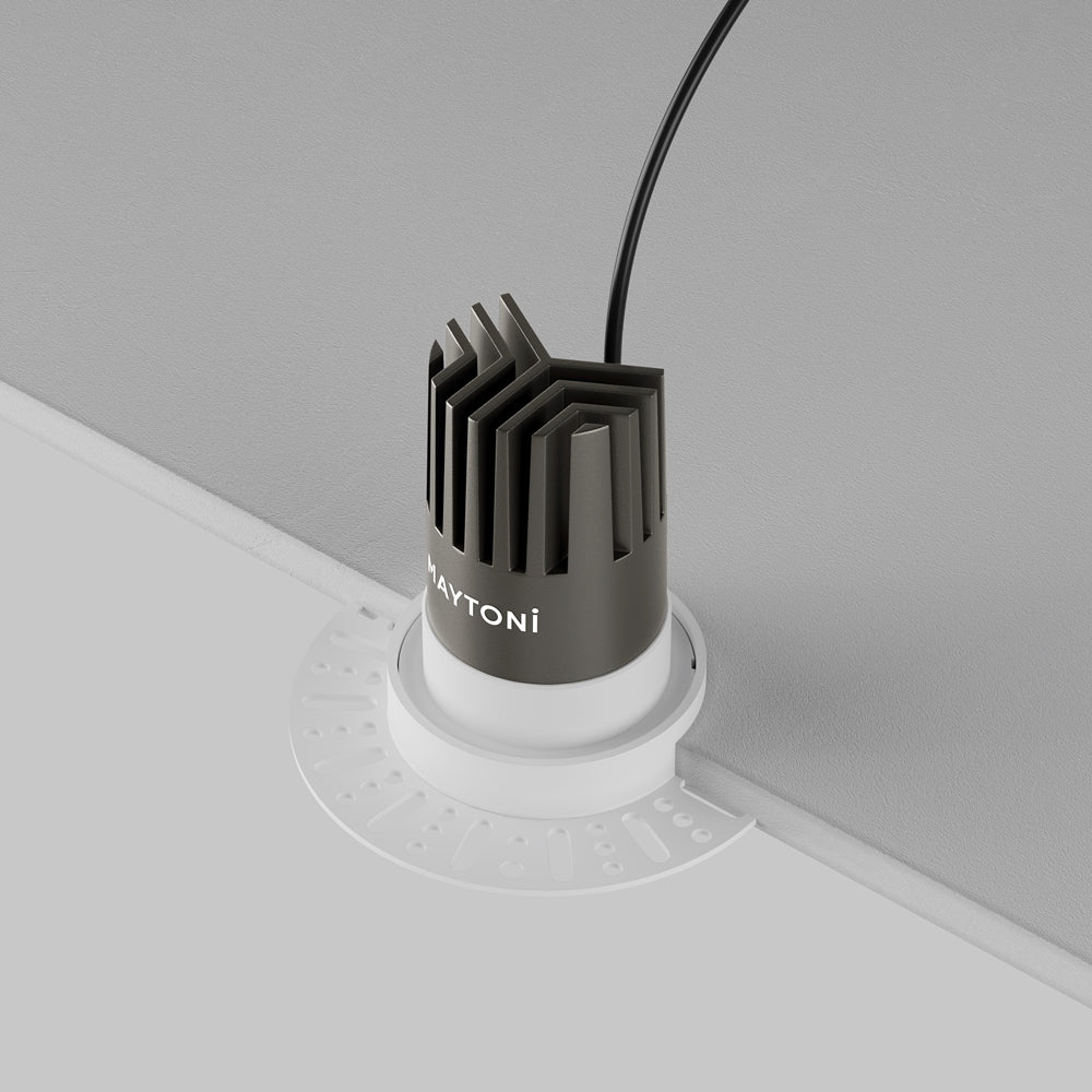 Maytoni downlight Dip LED 50° – wpuszczana oprawa okrągła w kolorze białym
