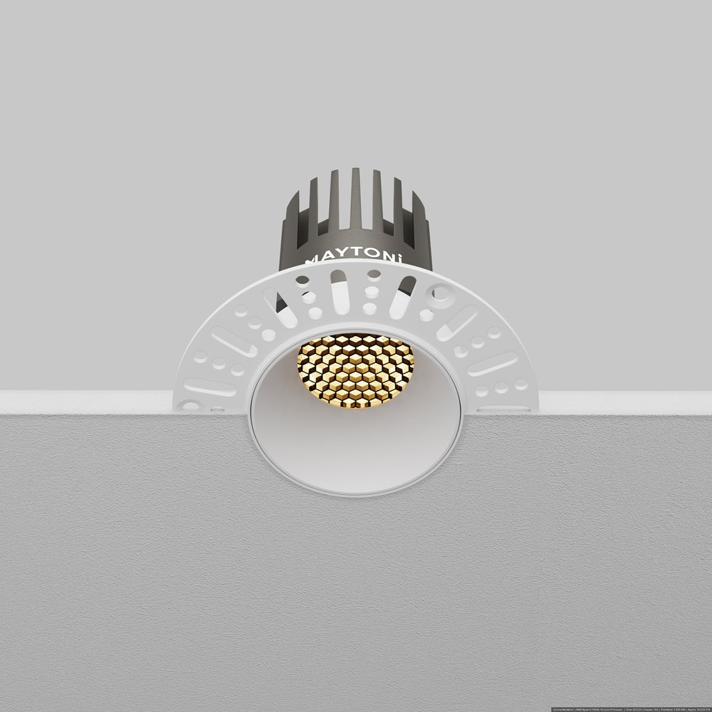 Maytoni downlight Dip LED 50° – wpuszczana oprawa okrągła w kolorze białym