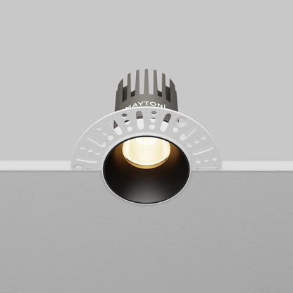 Maytoni downlight Dip LED 50° – wpuszczana oprawa okrągła w kolorze czarnym