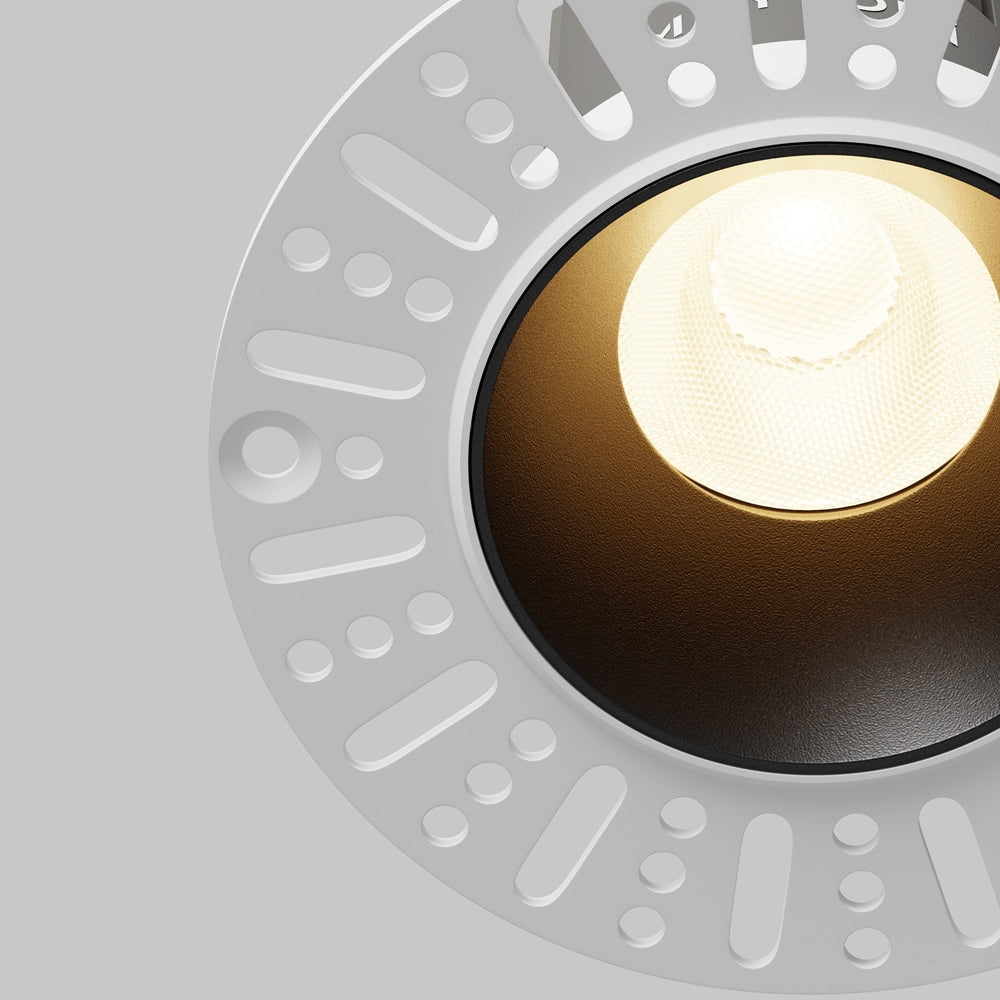 Maytoni downlight Dip LED 50° – wpuszczana oprawa okrągła w kolorze czarnym