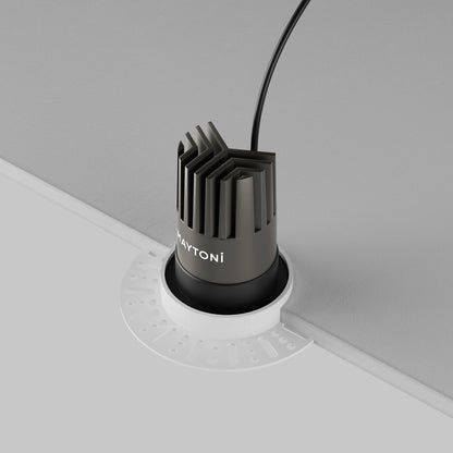 Maytoni downlight Dip LED 50° – wpuszczana oprawa okrągła w kolorze czarnym