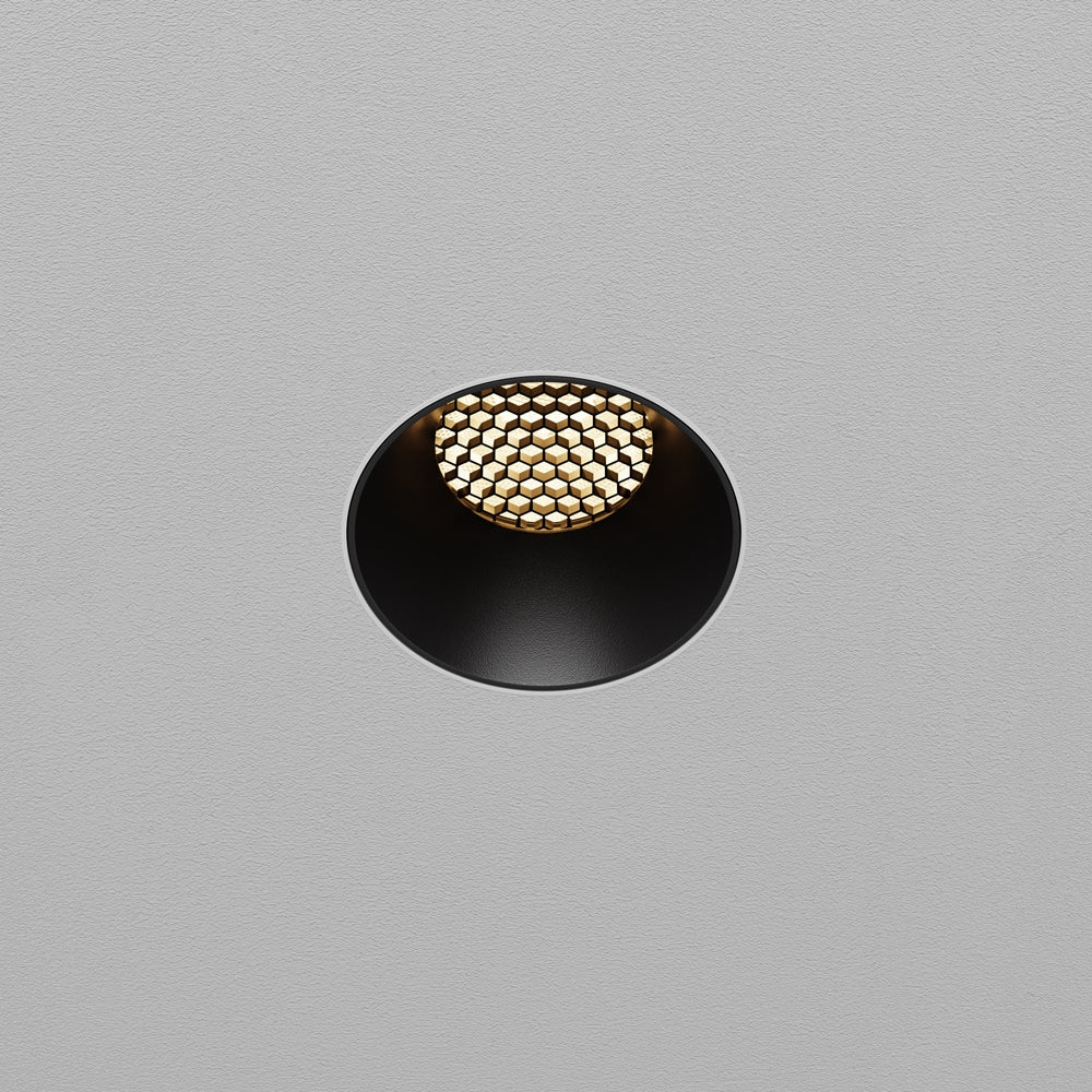 Maytoni downlight Dip LED 50° – wpuszczana oprawa okrągła w kolorze czarnym