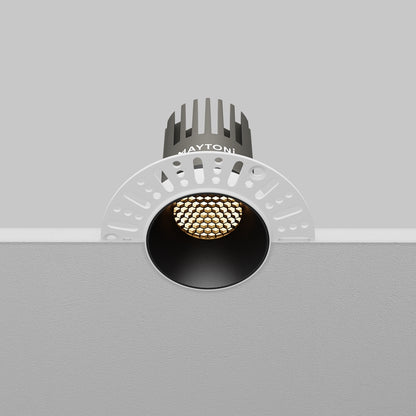 Maytoni downlight Dip LED 50° – wpuszczana oprawa okrągła w kolorze czarnym