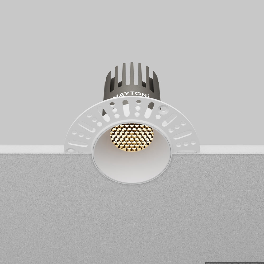 Maytoni downlight Dip LED 50° – wpuszczana oprawa okrągła w kolorze białym