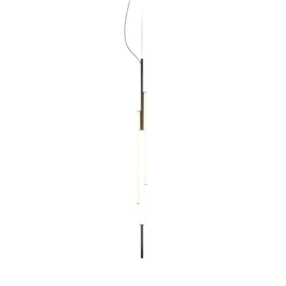 Marset Ambrosia V3 LED – czarna, wpuszczana, wisząca lampa pionowa