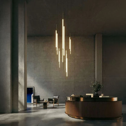 Marset Ambrosia V3 LED – czarna, wpuszczana, wisząca lampa pionowa