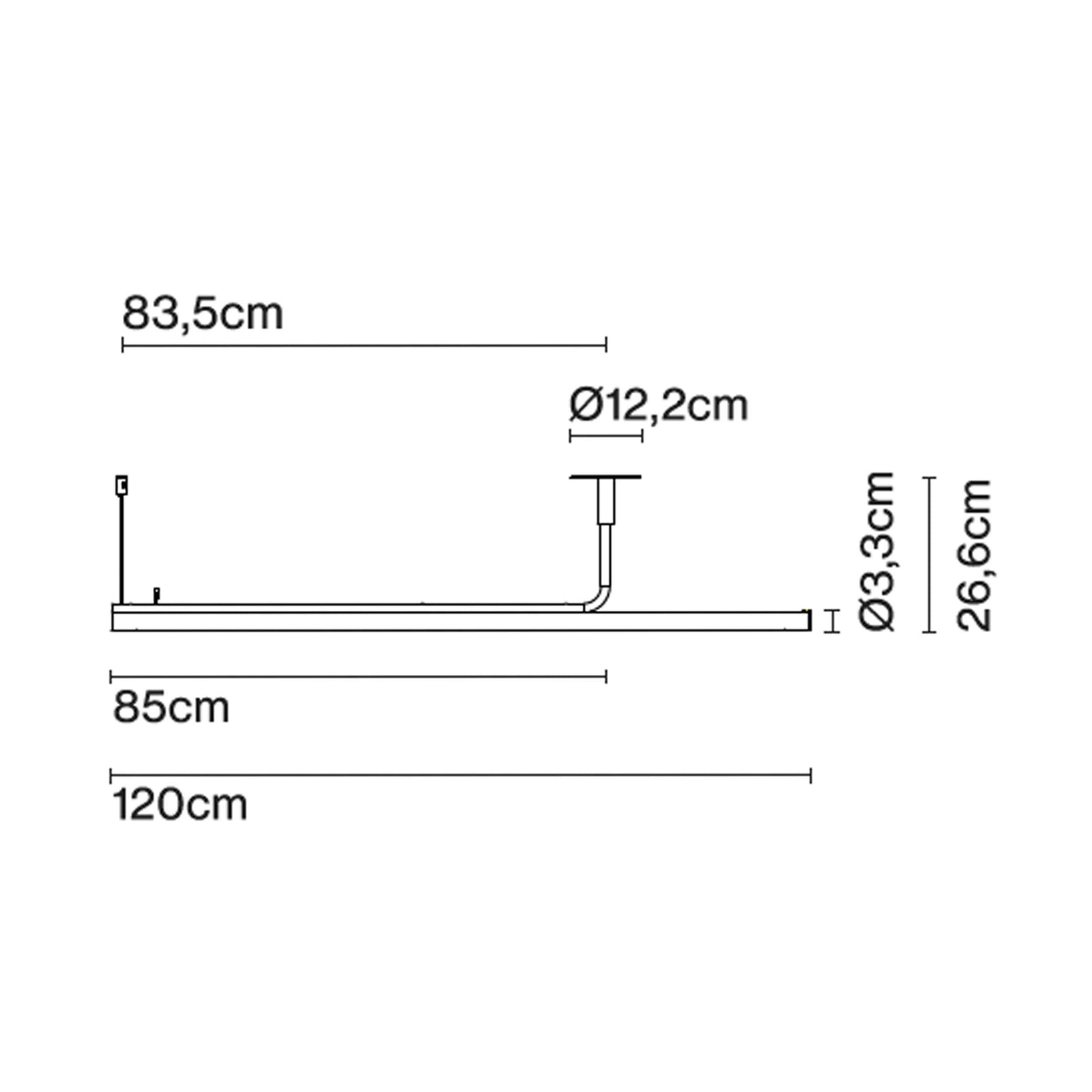 Marset Ambrosia Pro LED RSC 120/180 – wisząca oprawa liniowa