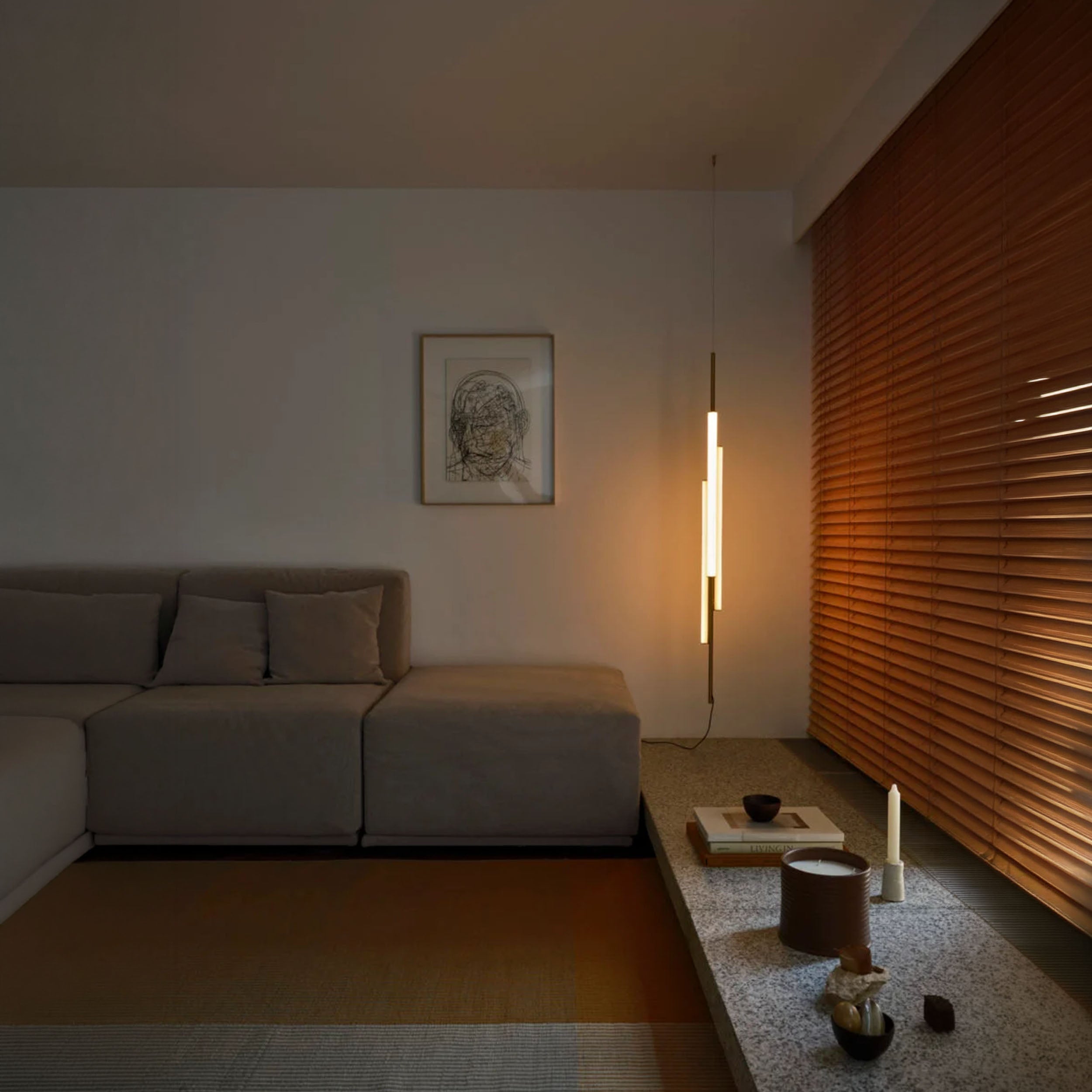 Marset Ambrosia V3 LED Plug in – wisząca lampa pionowa