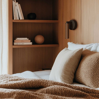 Aromas Coco LED nástěnné kožené svítidlo