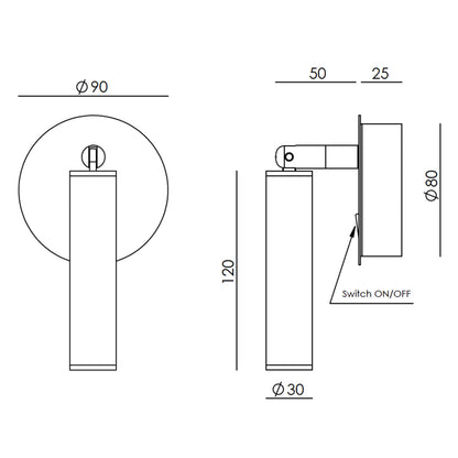 Aromas Coco LED nástěnné kožené svítidlo