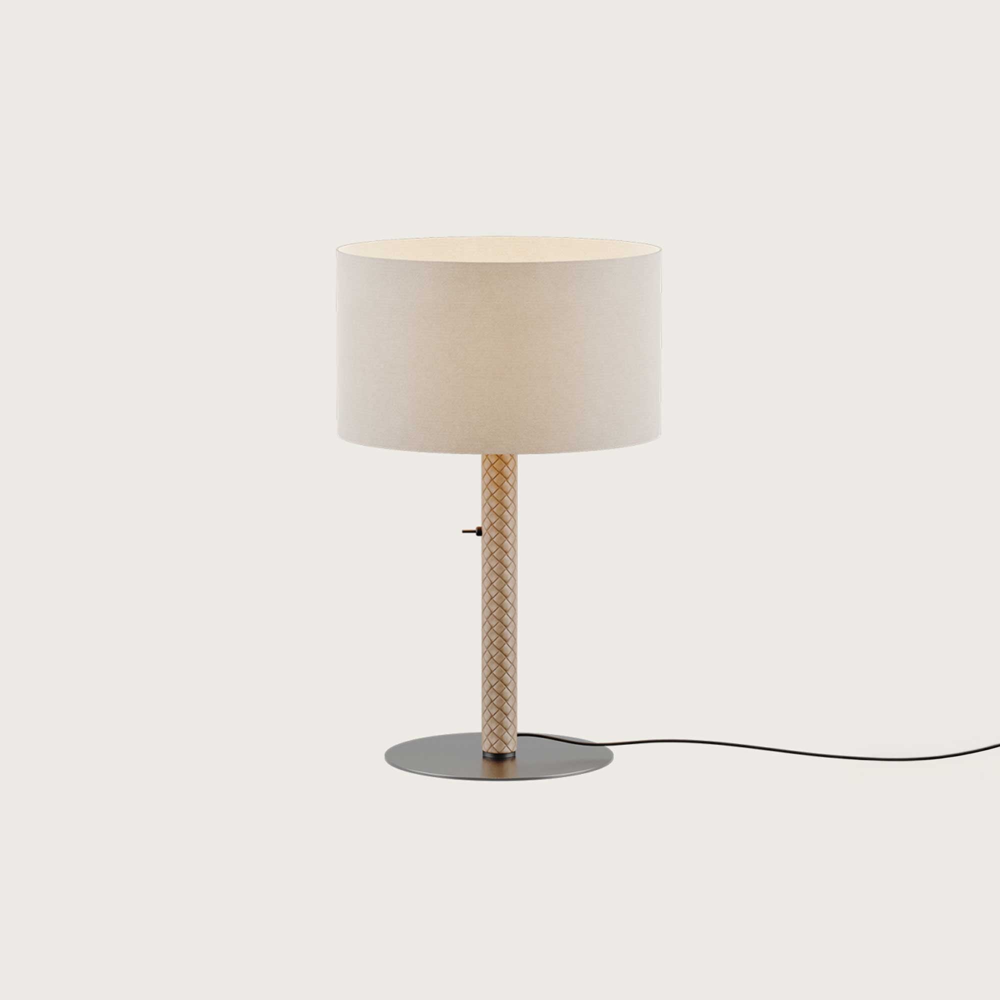 Aromas Coco E27 stolní kožené svítidlo