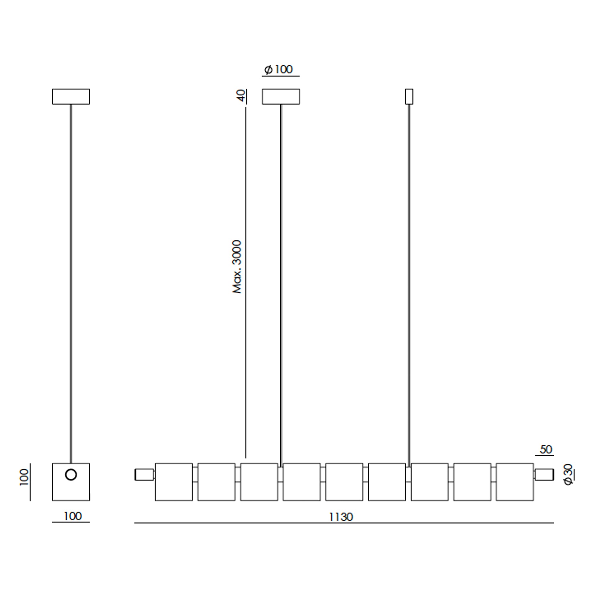 Aromas Cubic L LED závěsné alabastrové svítidlo lustr