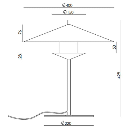 Aromas Gehit LED stolní svítidlo