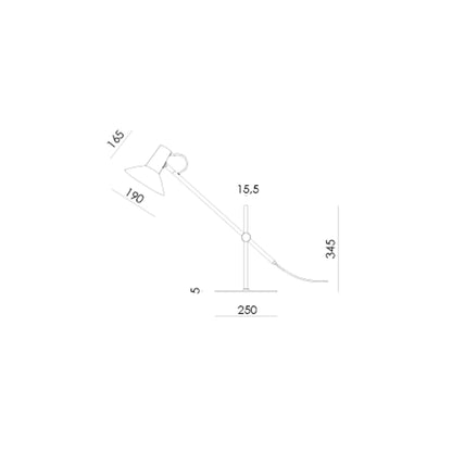 Aromas Hudo E27 – lampa stołowa