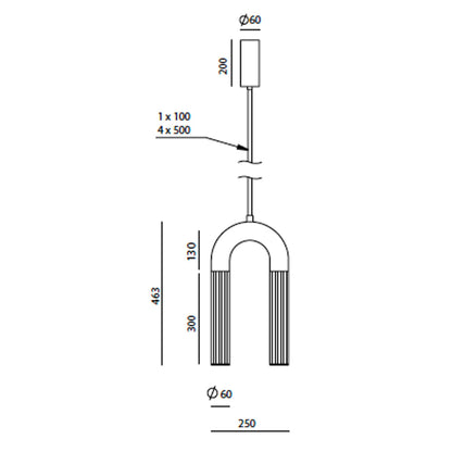 Aromas Iman LED závěsné svítidlo