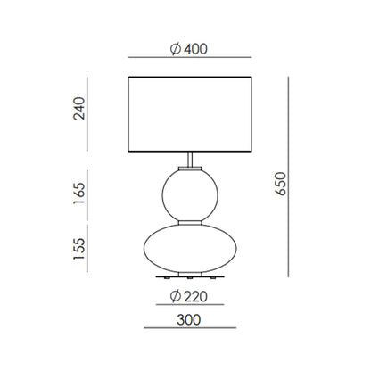 Aromas Mapi E27 stolní svítidlo