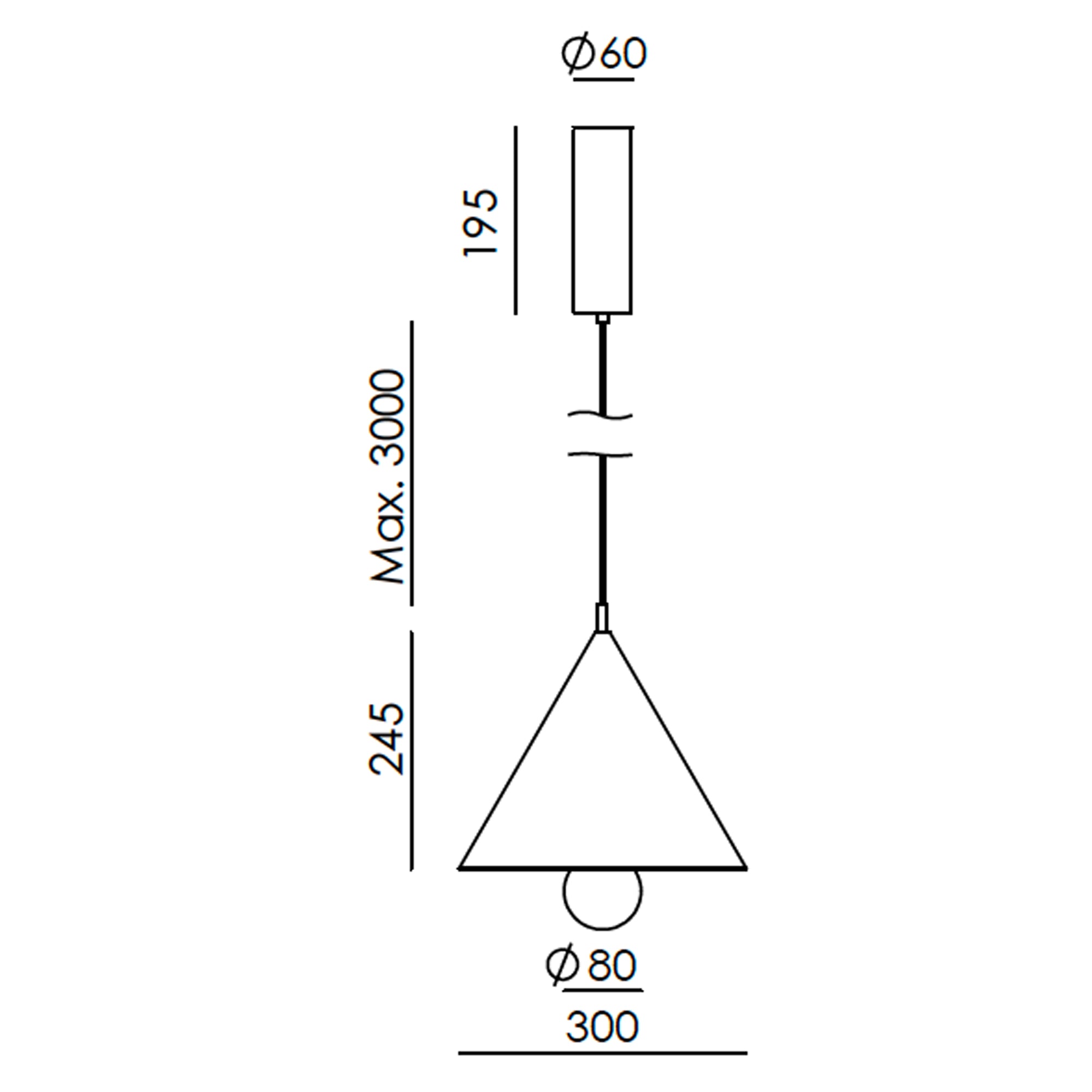Aromas Marg LED závěsné svítidlo