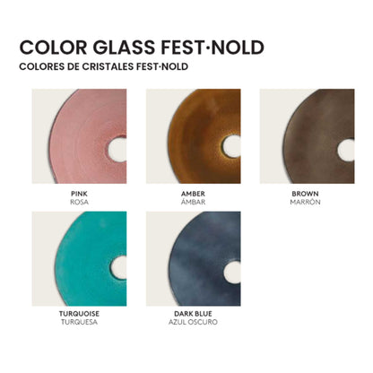 Aromas Nold E27 nástěnné skleněné svítidlo